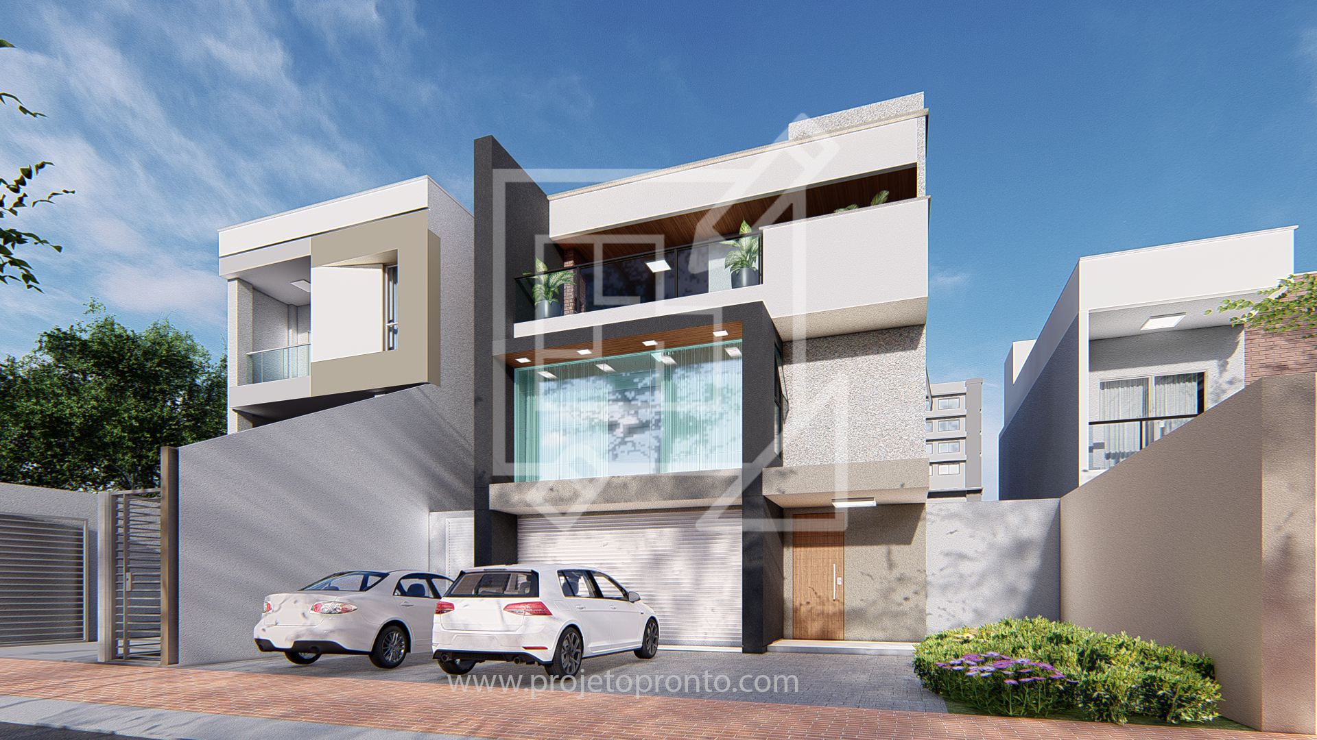 projeto comercial e residencial