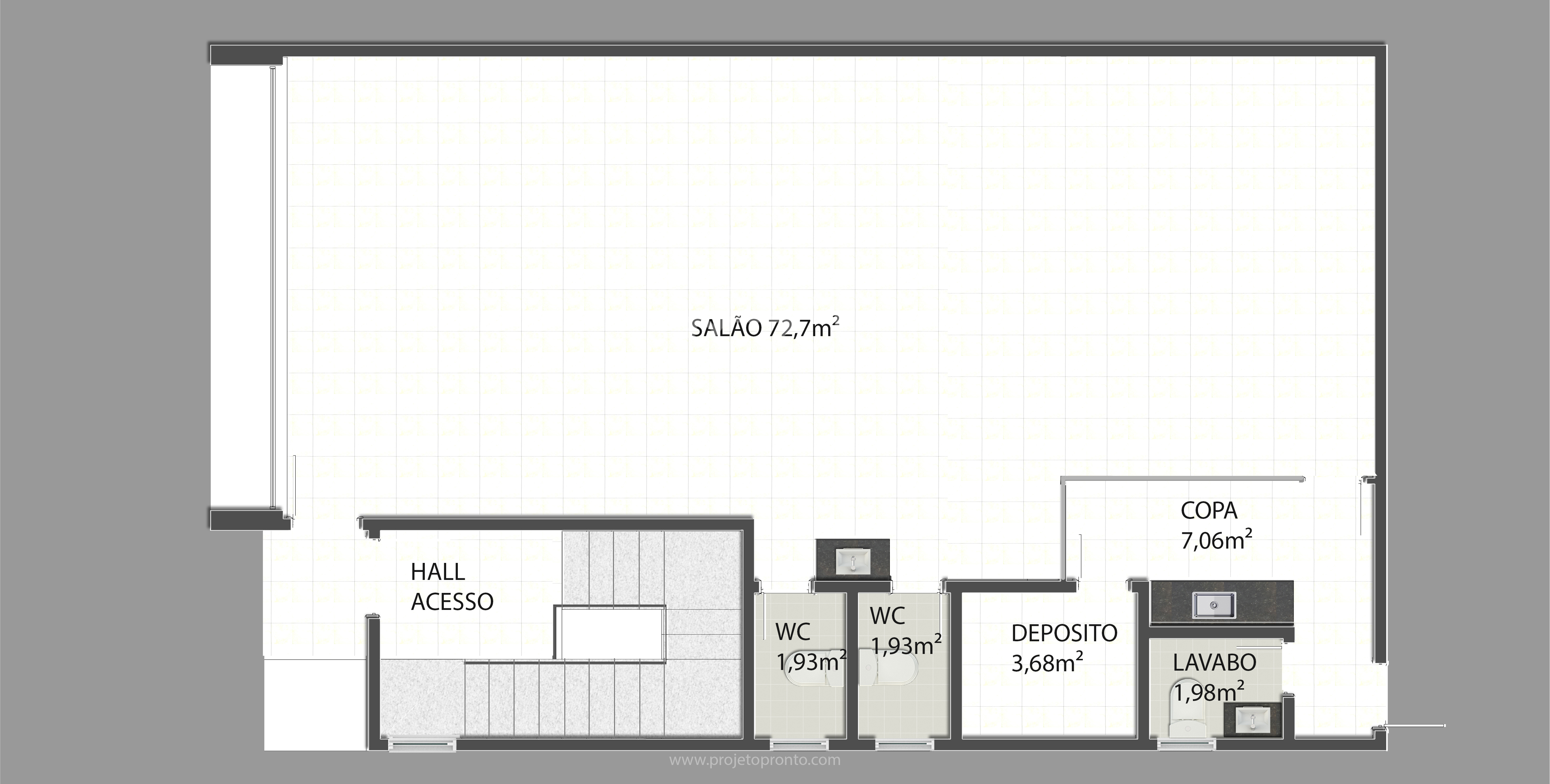 planta pronta comercial e residencial