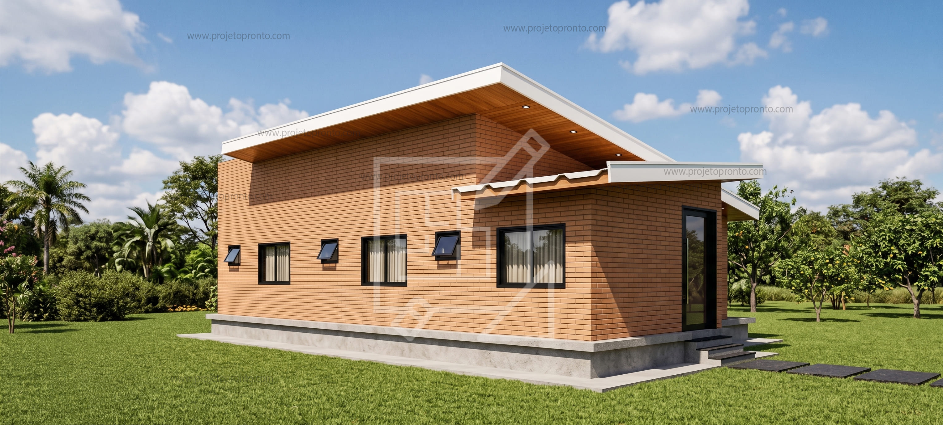 projeto pronto casa de campo