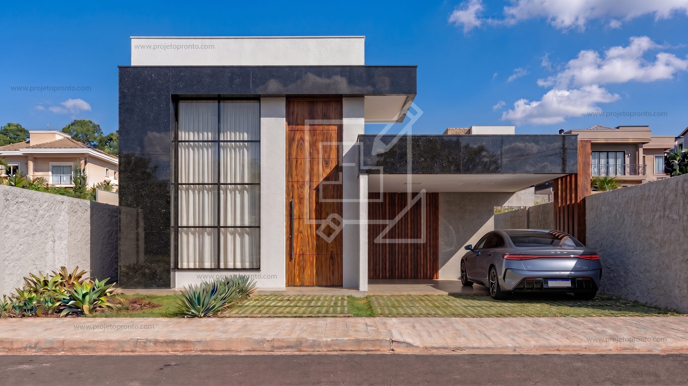 PROJETO PRONTO - FACHADA MODERNA