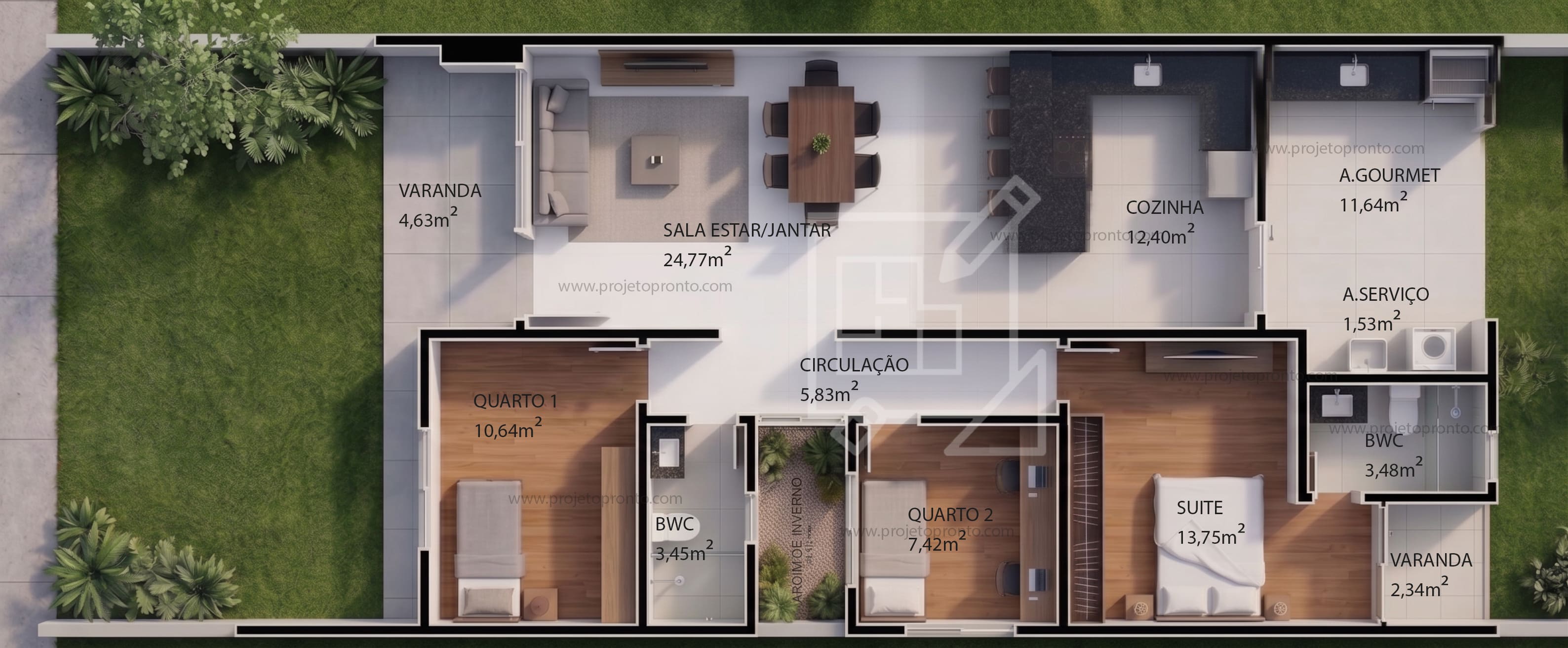 projeto pronto casa em terreno de 8m