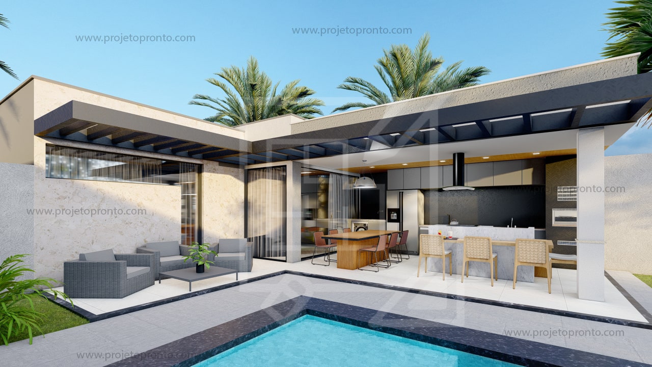 projeto pronto casa moderna
