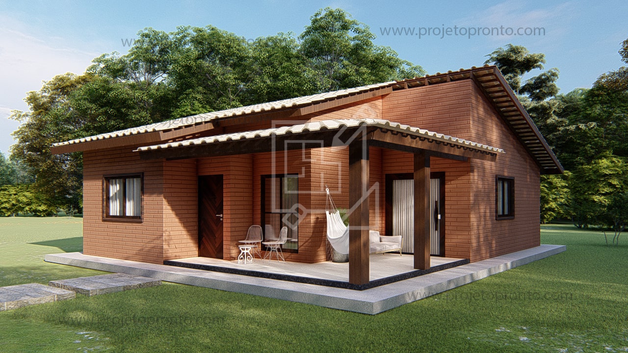 projeto pronto casa de tijolo ecologico