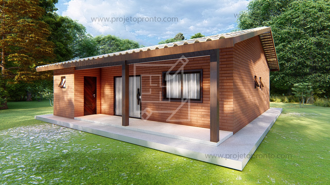 projeto pronto casa de tijolo ecologico