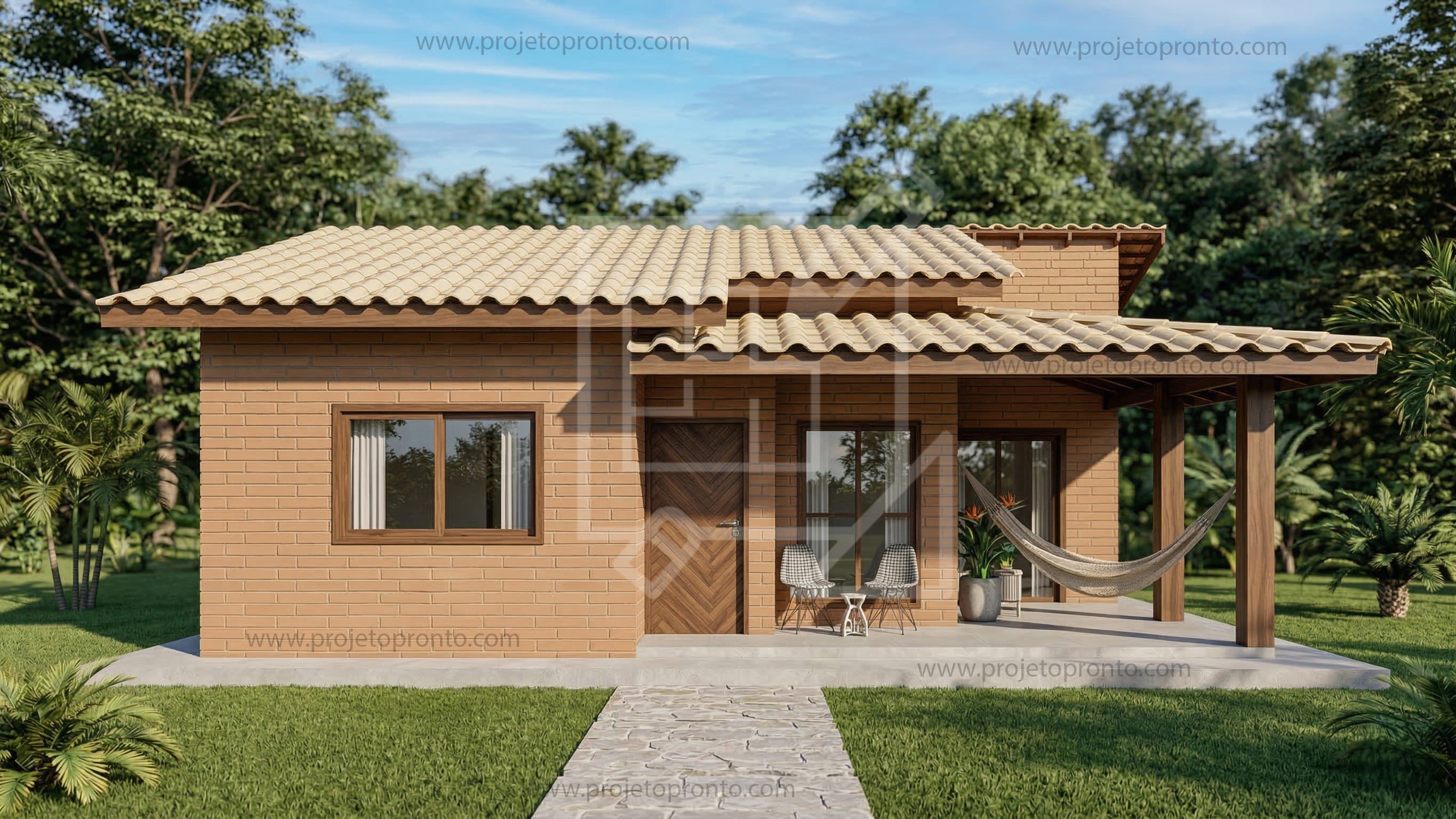 projeto pronto casa de tijolo ecologico