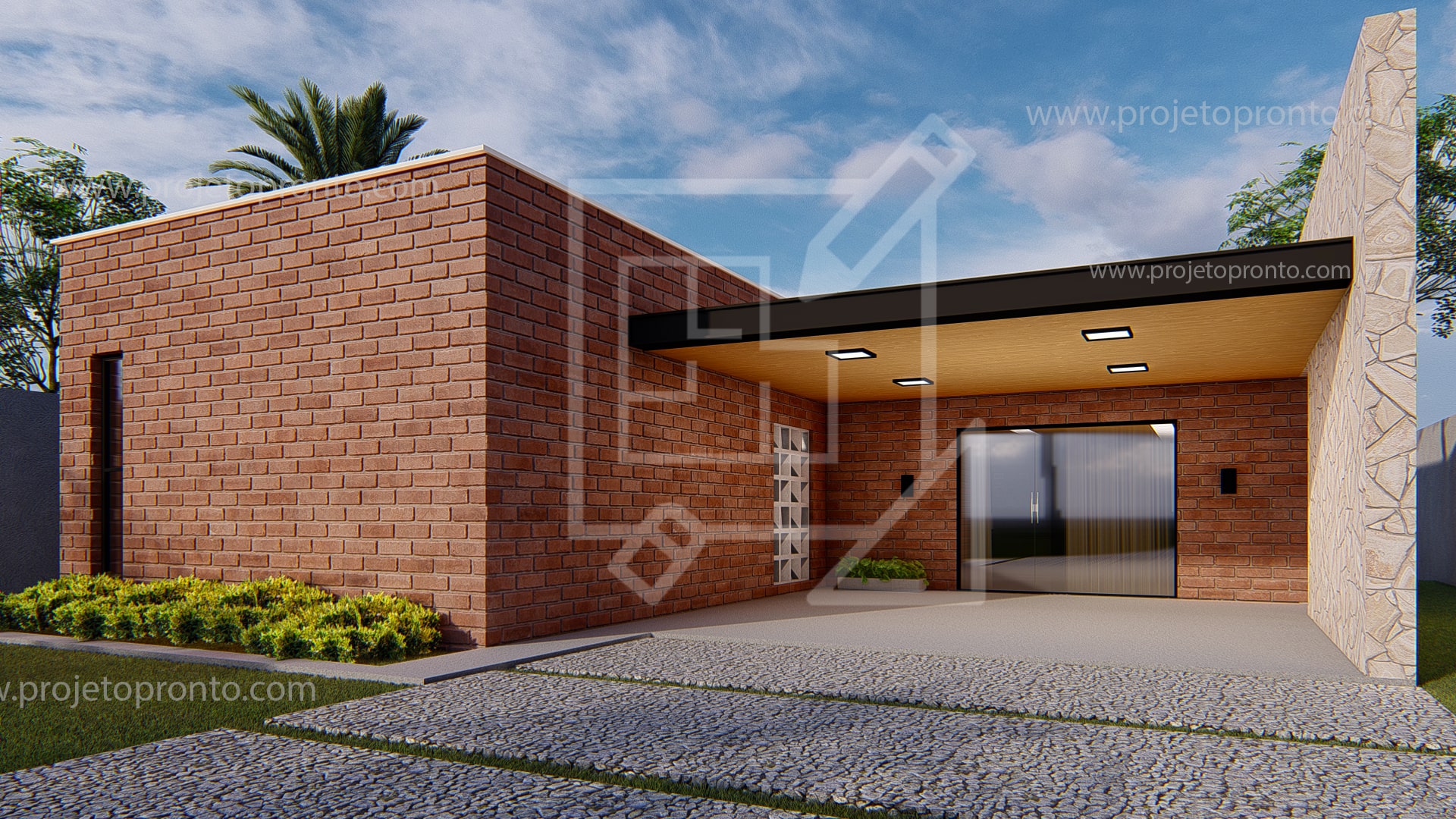 projeto pronto casa de tijolo ecologico