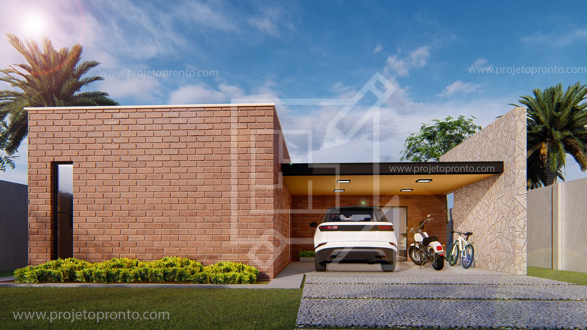 projeto pronto casa de tijolo ecologico