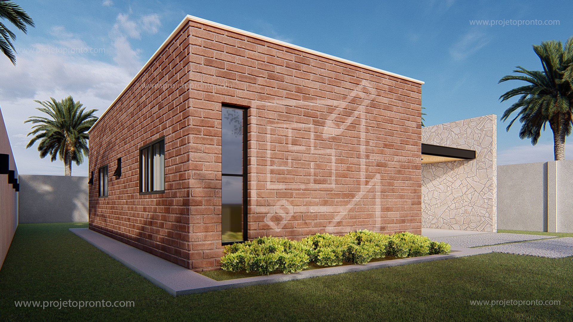 projeto pronto casa de tijolo ecologico
