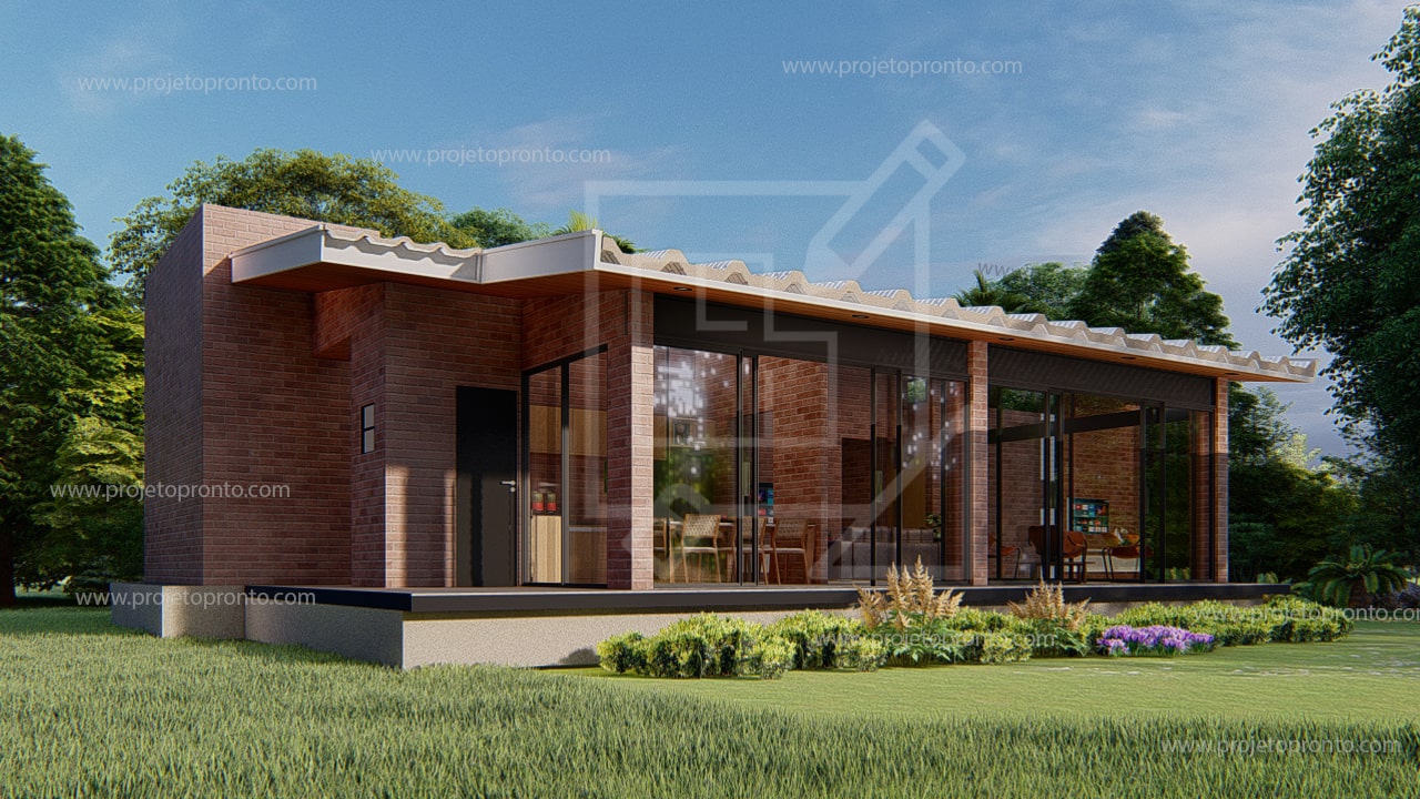 projeto pronto casa de tijolo ecologico