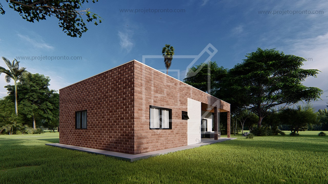 projeto pronto casa de tijolo ecologico