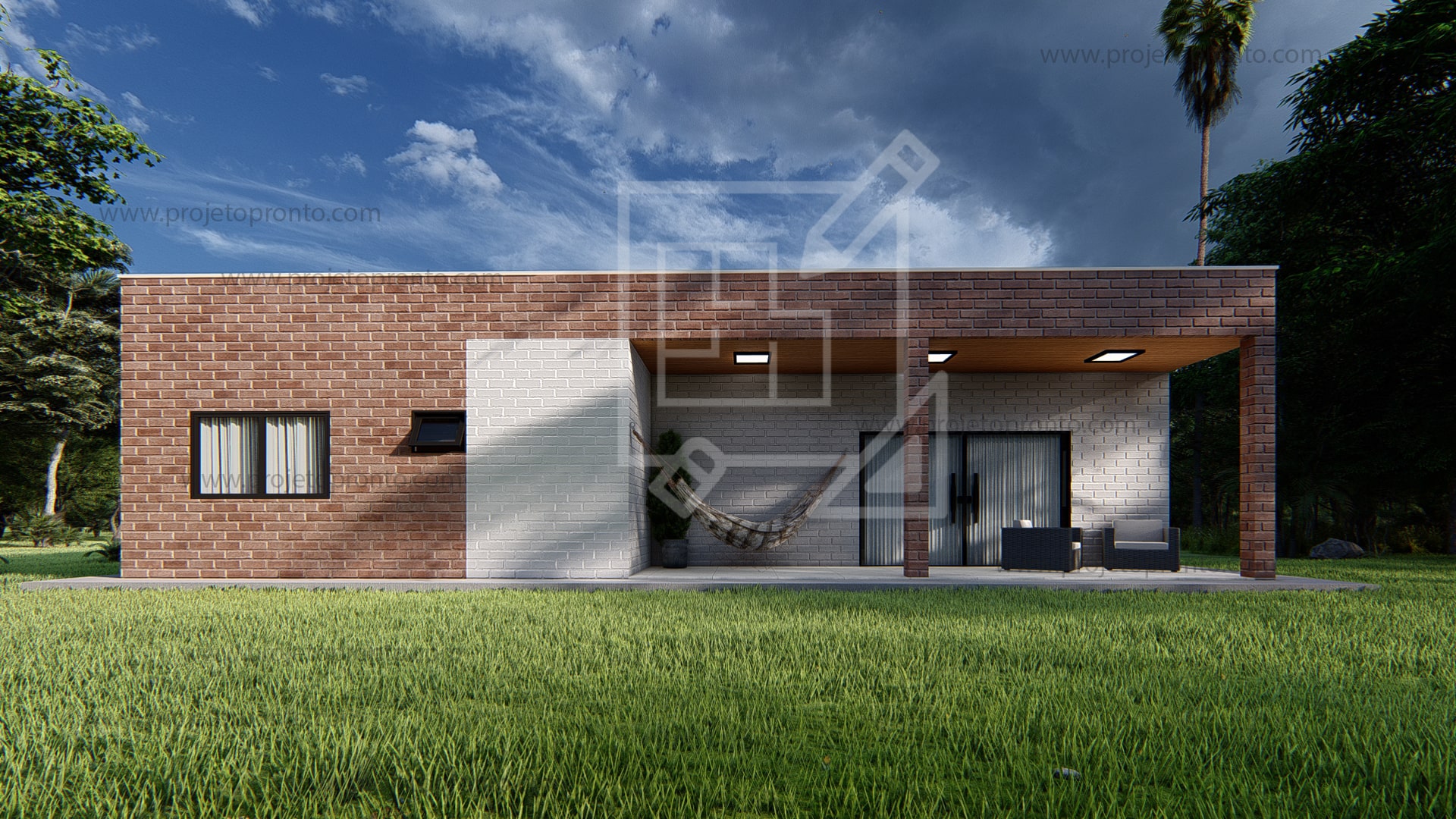 projeto pronto casa de tijolo ecologico