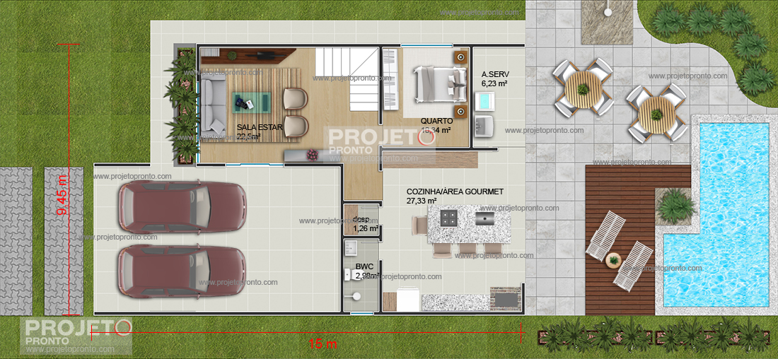 projeto pronto, plantas para construir, projetos de casas