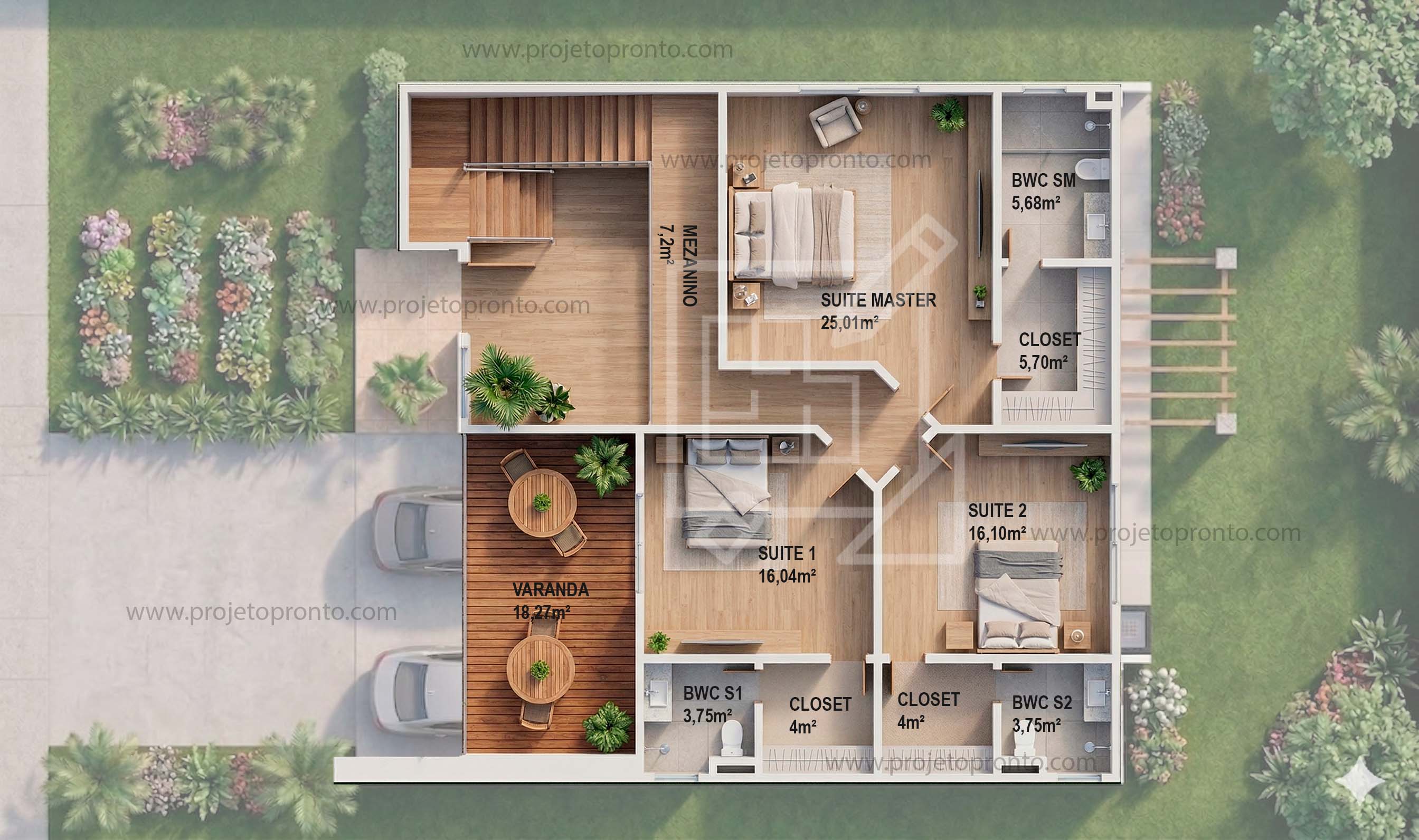 planta casa alto padrão