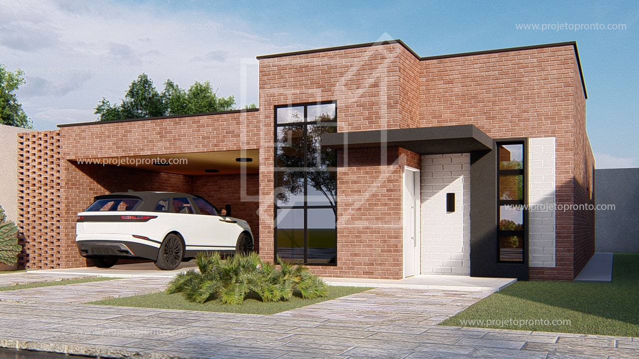 projeto pronto casa de tijolo ecologico